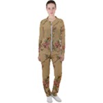 Flowers, Branches, Desenho, Edge, Leaves Casual Jacket and Pants Set