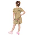 Kids  Short Sleeve Velvet Dress 