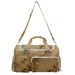 Flowers, Branches, Desenho, Edge, Leaves Sports Gym Duffle Bag with Shoe Compartment