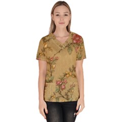 Women s V-Neck Scrub Top 