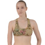 Flowers, Branches, Desenho, Edge, Leaves Criss Cross Racerback Sports Bra