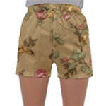 Flowers, Branches, Desenho, Edge, Leaves Sleepwear Shorts