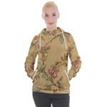 Flowers, Branches, Desenho, Edge, Leaves Women s Hooded Pullover