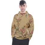 Flowers, Branches, Desenho, Edge, Leaves Men s Pullover Hoodie