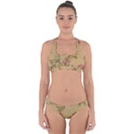 Flowers, Branches, Desenho, Edge, Leaves Cross Back Hipster Bikini Set