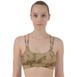 Flowers, Branches, Desenho, Edge, Leaves Line Them Up Sports Bra