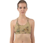 Flowers, Branches, Desenho, Edge, Leaves Back Web Sports Bra