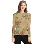 Flowers, Branches, Desenho, Edge, Leaves Women s Long Sleeve Rash Guard