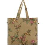 Flowers, Branches, Desenho, Edge, Leaves Canvas Travel Bag