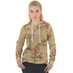 Flowers, Branches, Desenho, Edge, Leaves Women s Overhead Hoodie