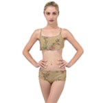 Flowers, Branches, Desenho, Edge, Leaves Layered Top Bikini Set