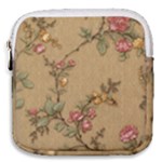 Flowers, Branches, Desenho, Edge, Leaves Mini Square Pouch