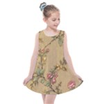 Flowers, Branches, Desenho, Edge, Leaves Kids  Summer Dress