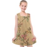 Flowers, Branches, Desenho, Edge, Leaves Kids  Cross Back Dress