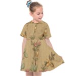 Flowers, Branches, Desenho, Edge, Leaves Kids  Sailor Dress