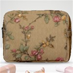 Flowers, Branches, Desenho, Edge, Leaves Make Up Pouch (Large)