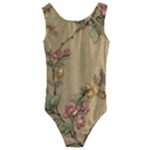 Flowers, Branches, Desenho, Edge, Leaves Kids  Cut-Out Back One Piece Swimsuit