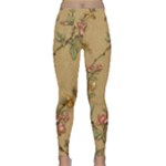 Flowers, Branches, Desenho, Edge, Leaves Lightweight Velour Classic Yoga Leggings