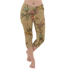 Lightweight Velour Capri Yoga Leggings 