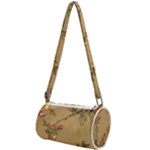 Flowers, Branches, Desenho, Edge, Leaves Mini Cylinder Bag