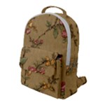 Flowers, Branches, Desenho, Edge, Leaves Flap Pocket Backpack (Large)