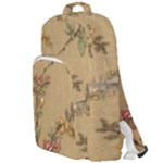 Flowers, Branches, Desenho, Edge, Leaves Double Compartment Backpack