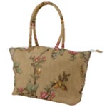 Flowers, Branches, Desenho, Edge, Leaves Canvas Shoulder Bag