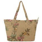 Flowers, Branches, Desenho, Edge, Leaves Full Print Shoulder Bag