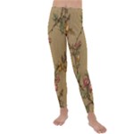 Flowers, Branches, Desenho, Edge, Leaves Kids  Lightweight Velour Leggings