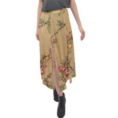 Velour Split Maxi Skirt 