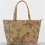 Flowers, Branches, Desenho, Edge, Leaves Back Pocket Shoulder Bag 