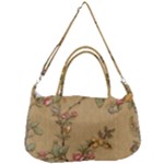 Flowers, Branches, Desenho, Edge, Leaves Removable Strap Handbag