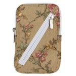 Flowers, Branches, Desenho, Edge, Leaves Belt Pouch Bag (Large)