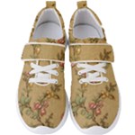 Flowers, Branches, Desenho, Edge, Leaves Men s Velcro Strap Shoes