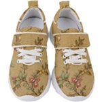 Flowers, Branches, Desenho, Edge, Leaves Kids  Velcro Strap Shoes