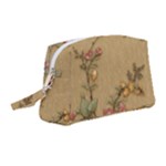 Flowers, Branches, Desenho, Edge, Leaves Wristlet Pouch Bag (Medium)