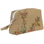 Flowers, Branches, Desenho, Edge, Leaves Wristlet Pouch Bag (Large)