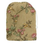 Flowers, Branches, Desenho, Edge, Leaves Drawstring Pouch (3XL)