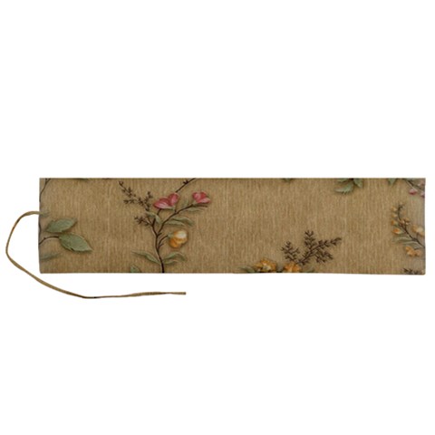 Flowers, Branches, Desenho, Edge, Leaves Roll Up Canvas Pencil Holder (L) from ArtsNow.com