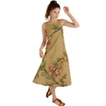 Flowers, Branches, Desenho, Edge, Leaves Summer Maxi Dress