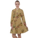 Flowers, Branches, Desenho, Edge, Leaves All Frills Dress