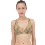 Flowers, Branches, Desenho, Edge, Leaves Classic Banded Bikini Top