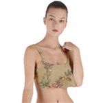 Flowers, Branches, Desenho, Edge, Leaves Layered Top Bikini Top 