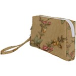 Flowers, Branches, Desenho, Edge, Leaves Wristlet Pouch Bag (Small)