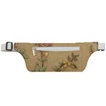 Flowers, Branches, Desenho, Edge, Leaves Active Waist Bag