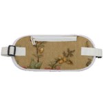 Flowers, Branches, Desenho, Edge, Leaves Rounded Waist Pouch