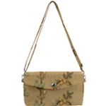 Flowers, Branches, Desenho, Edge, Leaves Removable Strap Clutch Bag