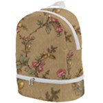 Flowers, Branches, Desenho, Edge, Leaves Zip Bottom Backpack