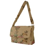 Flowers, Branches, Desenho, Edge, Leaves Full Print Messenger Bag (L)