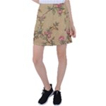 Flowers, Branches, Desenho, Edge, Leaves Tennis Skirt